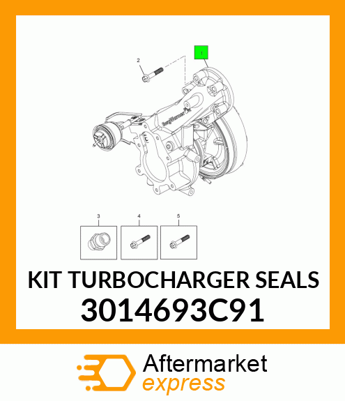 KIT TURBOCHARGER SEALS 3014693C91