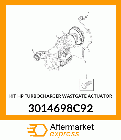 KIT HP TURBOCHARGER WASTGATE ACTUATOR 3014698C92