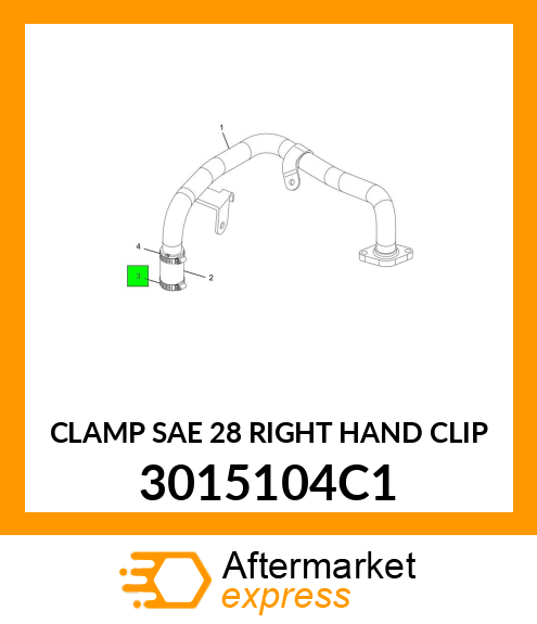 CLAMP SAE 28 RIGHT HAND CLIP 3015104C1