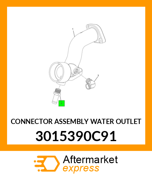 CONNECTOR ASSEMBLY WATER OUTLET 3015390C91