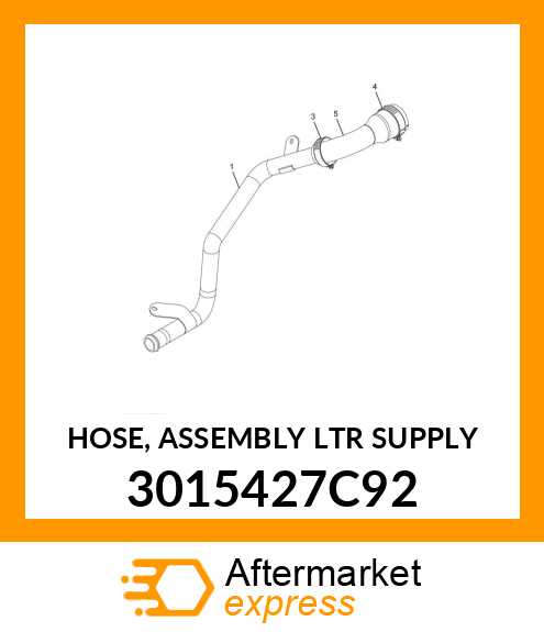 HOSE, ASSEMBLY LTR SUPPLY 3015427C92