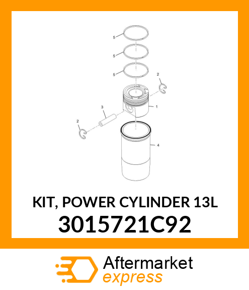 KIT, POWER CYLINDER 13L 3015721C92