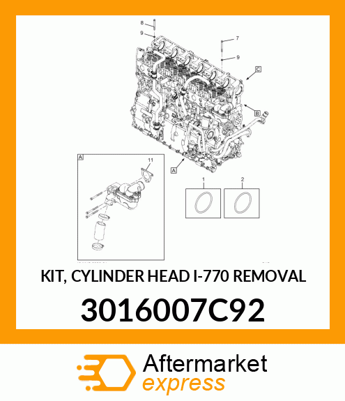 KIT, CYLINDER HEAD I-770 REMOVAL 3016007C92