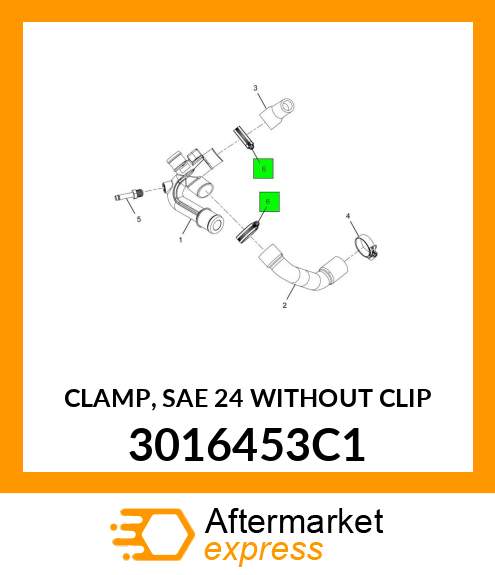 CLAMP, SAE 24 WITHOUT CLIP 3016453C1