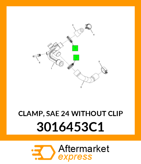 CLAMP, SAE 24 WITHOUT CLIP 3016453C1