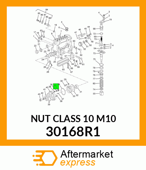 NUT CLASS 10 M10 30168R1