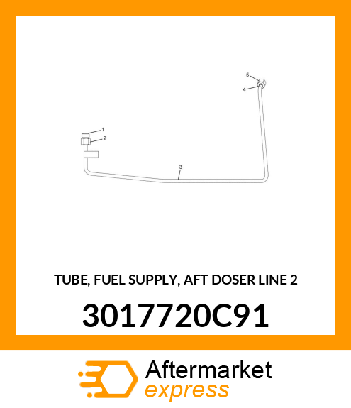 TUBE, FUEL SUPPLY, AFT DOSER LINE 2 3017720C91