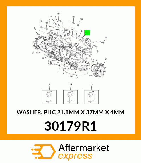 WASHER, PHC 21.8MM X 37MM X 4MM 30179R1