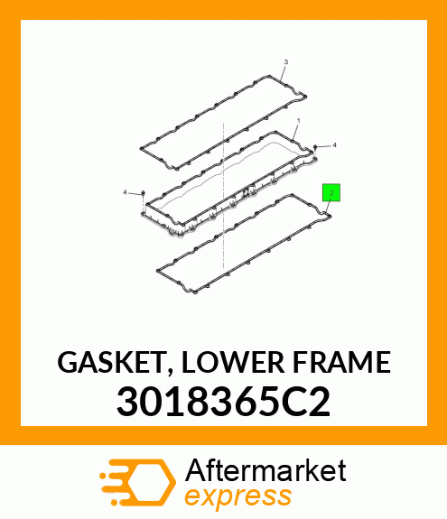 GASKET, LOWER FRAME 3018365C2