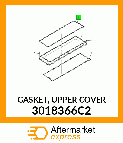 GASKET, UPPER COVER 3018366C2