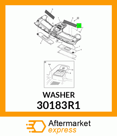 WASHER, 8.8 X 21 X 2.5MM PHC 30183R1
