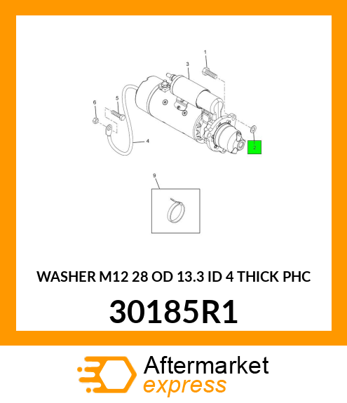 WASHER M12 28 OD 13.3 ID 4 THICK PHC 30185R1