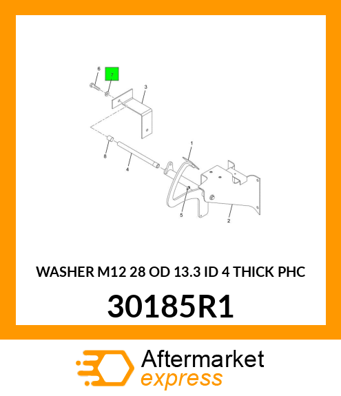 WASHER M12 28 OD 13.3 ID 4 THICK PHC 30185R1