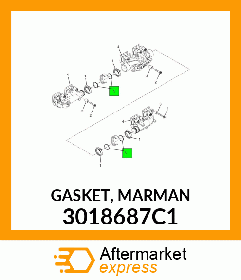 GASKET, MARMAN 3018687C1