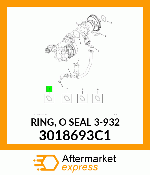 RING, O SEAL 3-932 3018693C1