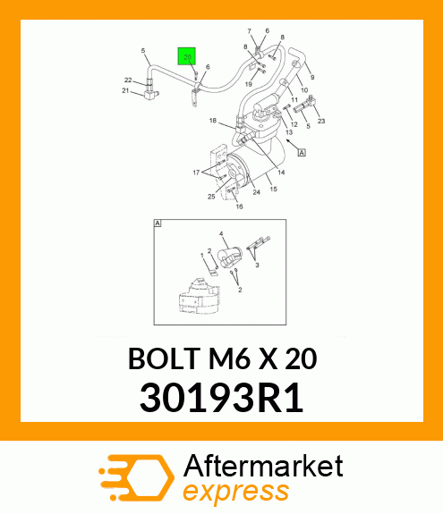 BOLT M6 X 20 30193R1