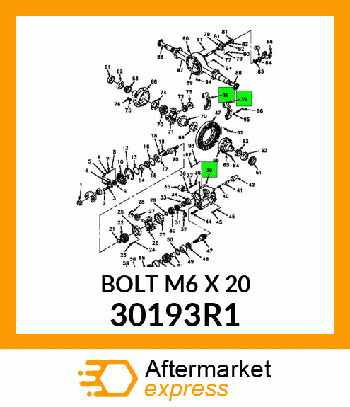 BOLT M6 X 20 30193R1