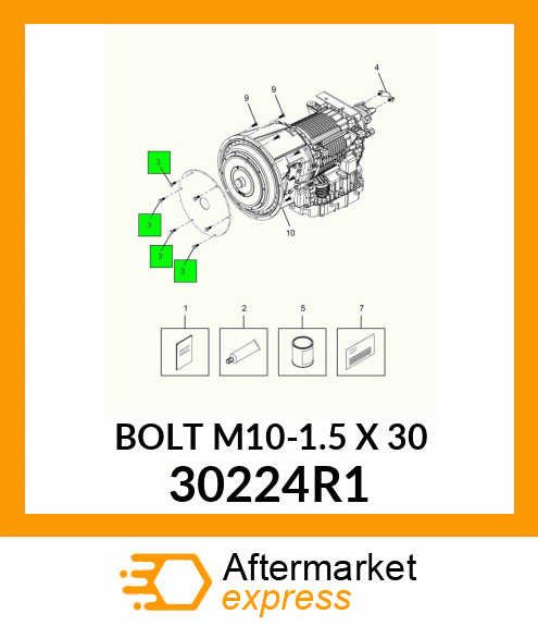 BOLT M10-1.5 X 30 30224R1