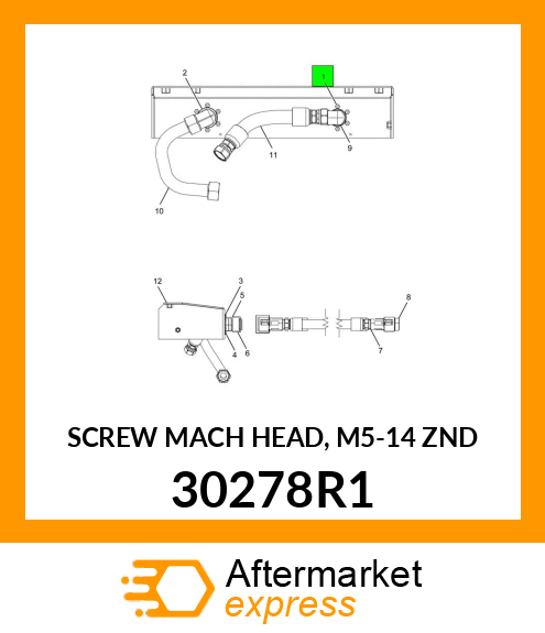 SCREW MACH HEAD, M5-14 ZND 30278R1