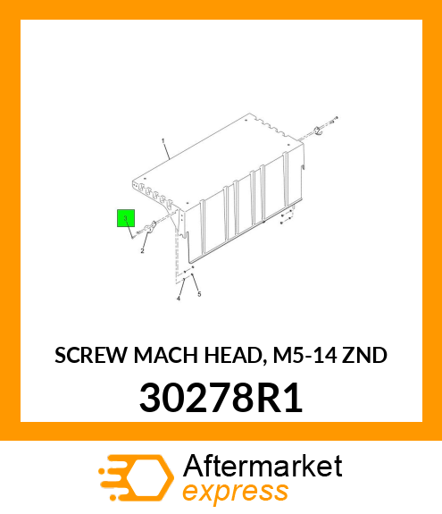 SCREW MACH HEAD, M5-14 ZND 30278R1