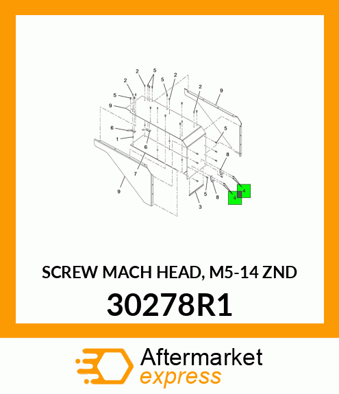 SCREW MACH HEAD, M5-14 ZND 30278R1