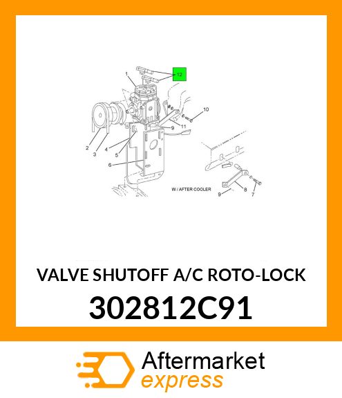 VALVE SHUTOFF A/C ROTO-LOCK 302812C91