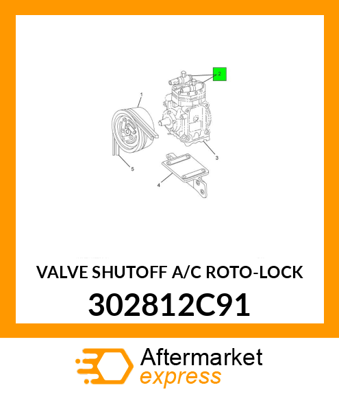 VALVE SHUTOFF A/C ROTO-LOCK 302812C91