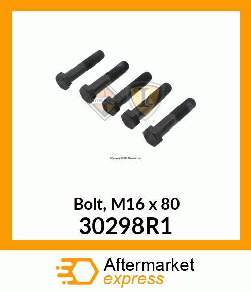 Bolt, M16 x 80 30298R1