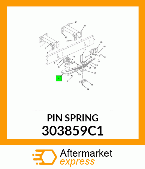 PIN SPRING 303859C1