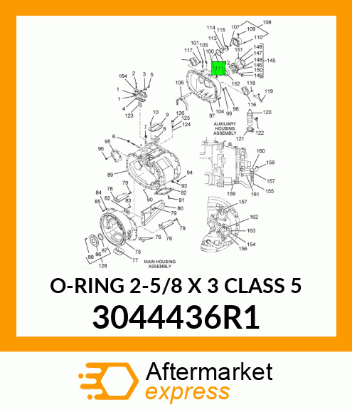 O-RING 2-5/8 X 3 CLASS 5 3044436R1