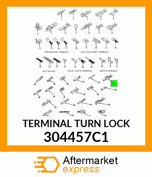 TERMINAL TURN LOCK 304457C1