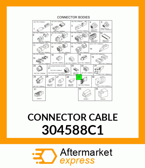 CONNECTOR CABLE 304588C1