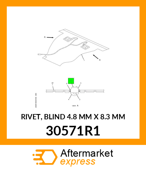 RIVET, BLIND 4.8 MM X 8.3 MM 30571R1