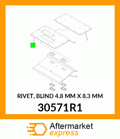 RIVET, BLIND 4.8 MM X 8.3 MM 30571R1