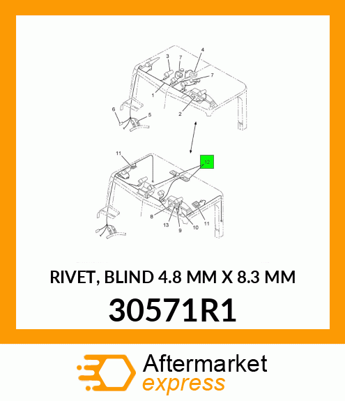 RIVET, BLIND 4.8 MM X 8.3 MM 30571R1