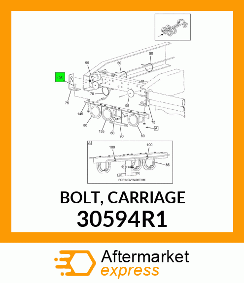 BOLT, CARRIAGE 30594R1