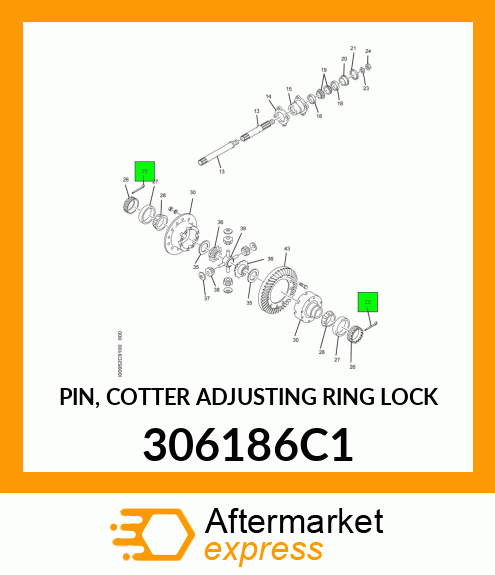 PIN, COTTER ADJUSTING RING LOCK 306186C1