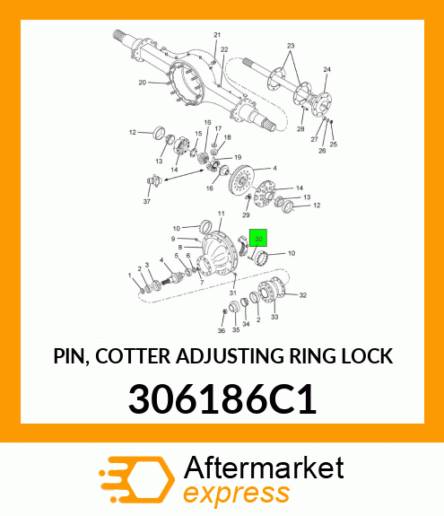 PIN, COTTER ADJUSTING RING LOCK 306186C1