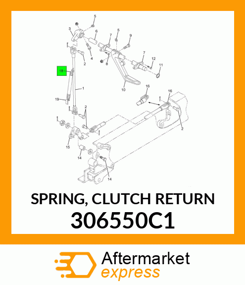 SPRING, CLUTCH RETURN 306550C1