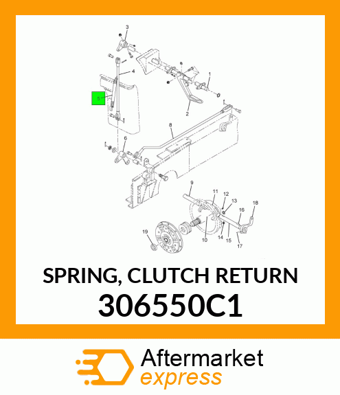 SPRING, CLUTCH RETURN 306550C1