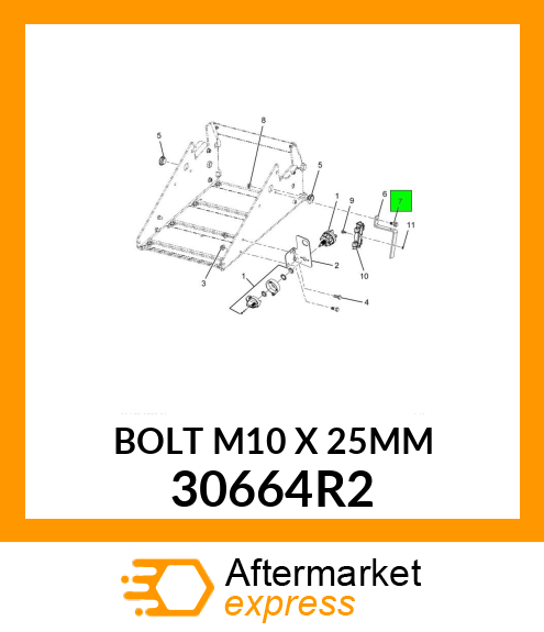 BOLT M10 X 25MM 30664R2