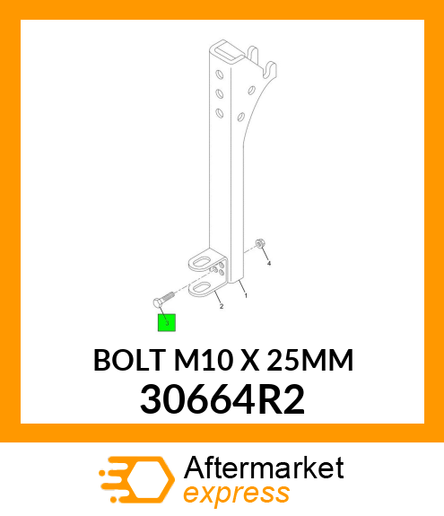 BOLT M10 X 25MM 30664R2