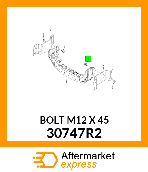 BOLT M12 X 45 30747R2