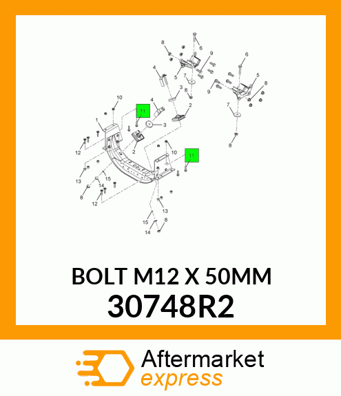 BOLT M12 X 50MM 30748R2