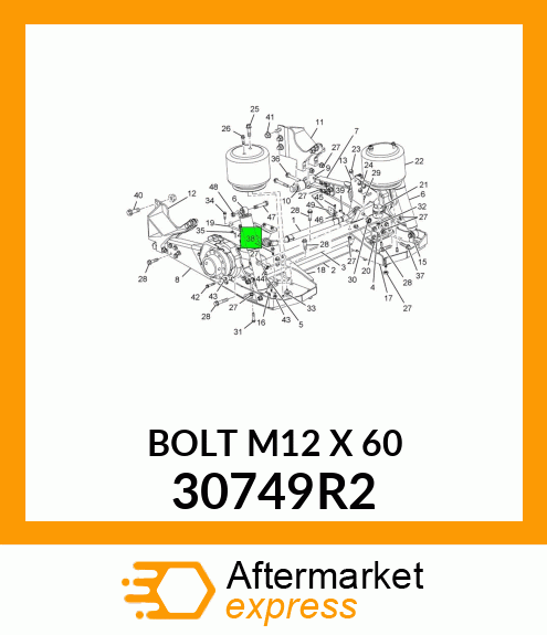 BOLT M12 X 60 30749R2