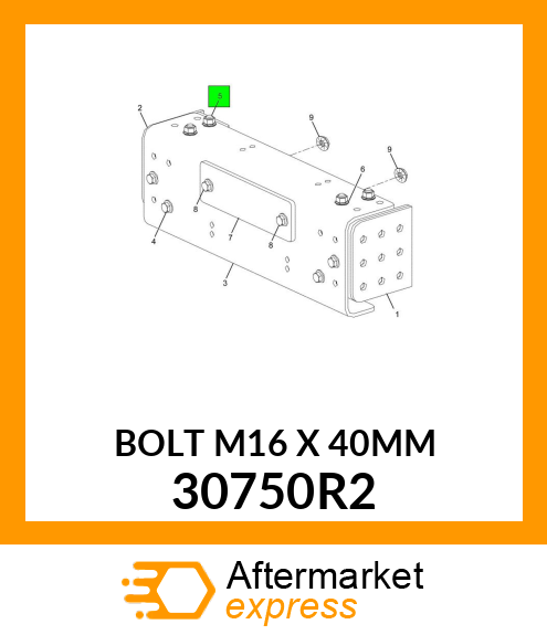 BOLT M16 X 40MM 30750R2