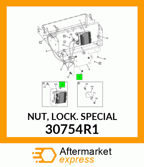 NUT, LOCK SPECIAL 30754R1