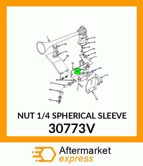 NUT 1/4 SPHERICAL SLEEVE 30773V