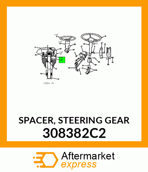 SPACER, STEERING GEAR 308382C2