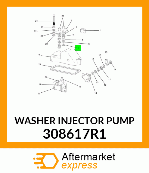 WASHER INJECTOR PUMP 308617R1